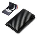 Billetera Antirrobo Slim de Fibra de Carbono con Protección RFID