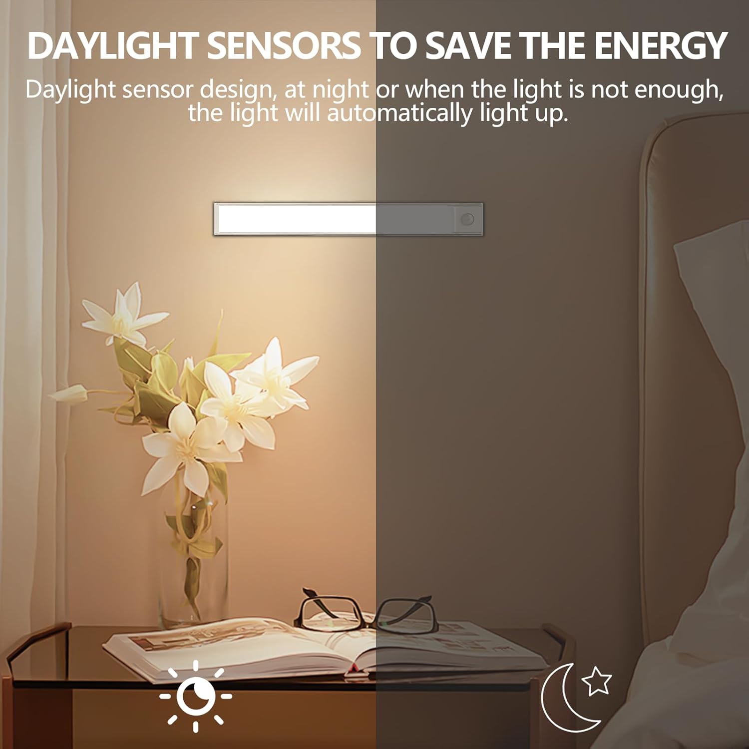 Luz LED para Debajo de Gabinetes con Sensor de Movimiento – 3 Modos de Iluminación