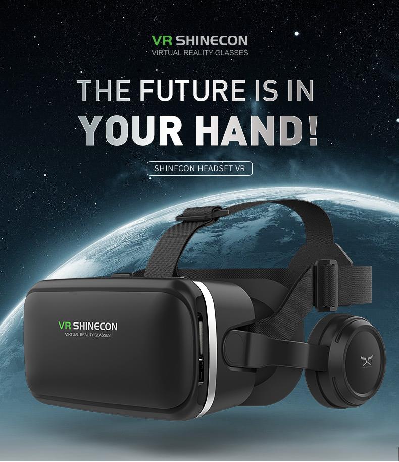 Lentes de Realidad Virtual VR Shinecon 3D para Smartphone